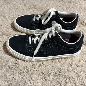 Vans Pop Cush Black Off The Wall Skateboard Shoe Men’s Size 5 EUR 38 Black Suede